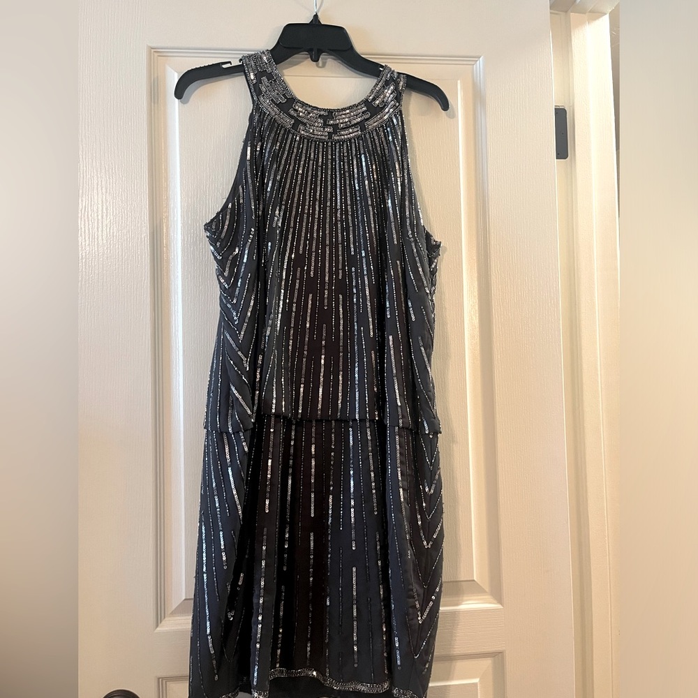Halter style beaded dress